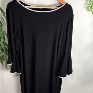 Tiana B. Black Dress with White Trim